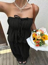 Load image into Gallery viewer, 2 Piece Sets Woman Outfits, New Women's Casual Two-Piece Lace Up Top and Pants
