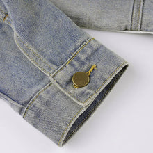 Load image into Gallery viewer, Women  Denim Y2K Aesthetic Vintage Sexy Crop Top Jacket
