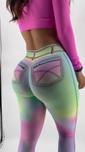 Load image into Gallery viewer, Tie-dye Colorful Women's  Denim Leggings
