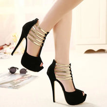 Load image into Gallery viewer, 13CM Woman Fashion Platform High Heeled Sandals
