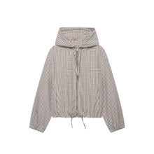 Load image into Gallery viewer, Women's Plaid Hooded  Elegant  Jacket
