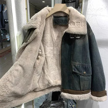 Load image into Gallery viewer, Women's Lamb Fur Inner Parka Loose Top Trendy Jacket
