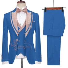 Load image into Gallery viewer, 3-Piece Jacket Vest Pants Suit
