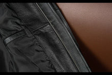 Load image into Gallery viewer, 2025 New Spring Men's Genuine Leather Jacket Embroidery Bomber Cowhide Air Force Jacket Motorcycle Leather Coat A2 Biker Clothes
