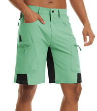 Cargar imagen en el visor de la galería, Pantalones cortos TACVASEN de verano para hombre, de secado rápido, hasta la rodilla, para senderismo, pesca, running, ligeros y con múltiples bolsillos.

