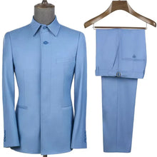 Load image into Gallery viewer, Tailor Made Safari Suits For Men 2 Pcs Casual Square Collar Jacket Pants Formal Business Official Daily Wear Costume Homme
