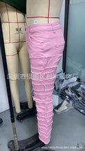 Load image into Gallery viewer, American  Stretch Patch Denim Straight-Leg Pants

