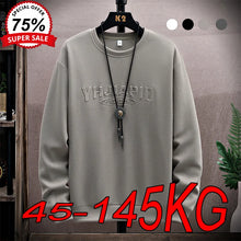 画像をギャラリービューアに読み込む, Men's Round Neck Long Sleeved  Long-sleeved Sweatshirt
