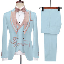 Load image into Gallery viewer, 3-Piece Jacket Vest Pants Suit
