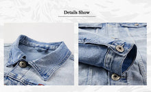 Load image into Gallery viewer, Spring Autumn Denim Suit Men's Slim Micro-stretch Two-piece Spring and Autumn Jacket Jeans
