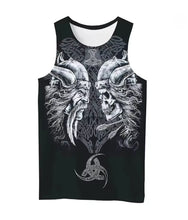 Load image into Gallery viewer, Nordic Viking Mythology Themed Men's Sleeveless Vest 3D Printed Men's Top Streetwear Retro Vest Tank Top Men Mens Clothing

