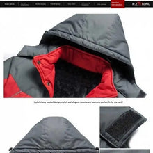 Cargar imagen en el visor de la galería, Chaqueta reflectante de algodón grueso con forro polar para hombre, chaqueta de invierno para exteriores, cálida, para escalada, informal
