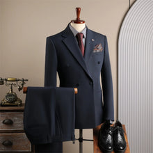 Load image into Gallery viewer, Men's Suits Complete Men's Suits 3‑Piece Outfit Set Elegant Wrinkle‑Resistant Well‑Tailored For Wedding Business Meetings
