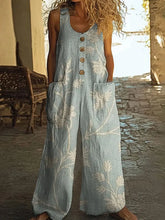 Load image into Gallery viewer, Jumpsuits Para Mujer Elegantes Women's Casual Sleeveless Loose Pocket Overalls Women's Long Jumpsuit Jumsuite Mujer Kombinezony
