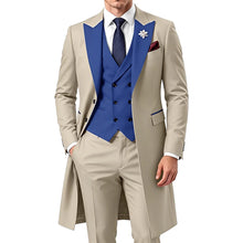 Load image into Gallery viewer, 3 Piece Mens Tailcoat Slim Fit Double breasted Suit
