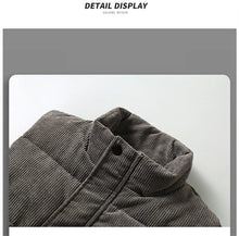 Load image into Gallery viewer, 2025 New Vest Jacket Men's Autumn Winter Warm Coat Stand Collar Padded Waistcoat Corduroy Work Wear Male Clothes M-5XL
