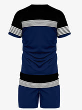 Cargar imagen en el visor de la galería, Men's Striped  Pattern Print Outdoor Two Piece Set
