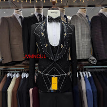 Load image into Gallery viewer, Europe Style Handmade Beaded Suit
