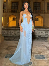 Cargar imagen en el visor de la galería, Weird Puss Sexy See Through   Halter Chain Backless Dress
