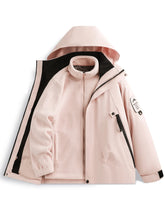 Load image into Gallery viewer, Men's 3-in-1 Jacket with Removable Fleece Liner, Waterproof Windproof Coat for Hiking, Camping, Travel and Daily Outdoor Use
