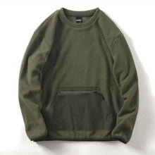 Load image into Gallery viewer, Men's Casual Versatile Pullover Top Self Heating Zipper Pocket Sweatshirt
