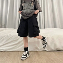 Load image into Gallery viewer, Women High Waist Cargo Shorts
