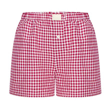 Load image into Gallery viewer, Women's  Elastic Waistband, Checkered Shorts,
