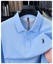 Load image into Gallery viewer, High end brand 100% cotton long sleeve polo shirt fashion luxury pony embroidery business casual comfort new Paul men's T-shirt
