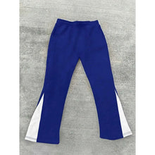 Load image into Gallery viewer, Men's Casual Street Style Trendy Cross Print Fashionable Slightly Flared Black and White Color-Block Design Sweatpants Men Pants
