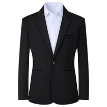 Load image into Gallery viewer, Mens Sport Coat Casual Blazer One Button Business Suit Jacket Formal Dress Suit Coat Slim Fit Suit Jackets Spring Autumn
