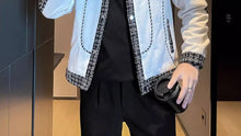 Load image into Gallery viewer, Men's Black Male  Splicing  Korean Reviews Stylish Jacket
