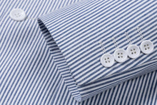 Load image into Gallery viewer, Men's Seersucker Striped 2 Piece Slim Fit Pinstripe Suit

