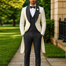 Load image into Gallery viewer, Men's Summer 3-Piece Tailcoat Suit
