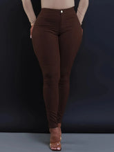 Cargar imagen en el visor de la galería, Women's Casual High-waisted Denim Small Pants
