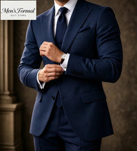 Load image into Gallery viewer, Men 2 Pieces Suit Light Grey Single Breasted Blazer Jacket

