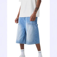 Load image into Gallery viewer, Men's Strecth Knee Length Washed Shorts
