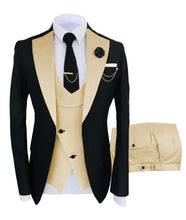 Load image into Gallery viewer, Men  Slim Fit  Tuxedos  Formal  Jacket Pant Vest 3 Pieces Suit
