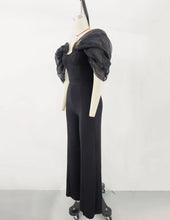 Load image into Gallery viewer, Jumpsuits Women Elegant Luxury Deep V Neck Sleeveless Bandage Jumpsuit Elastic Waist Long Pants Ankle length for Celebrity Party
