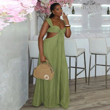 Load image into Gallery viewer, 2026 Backless Jumpsuits For Woman Jumpsuit Sling Hollow Out Slim Solid Color Sleeveless Casual Elegant Temperament Simple Style
