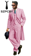 Load image into Gallery viewer, 3 Piece Stripe Business Leisure Formal Suit
