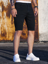 Load image into Gallery viewer, Men's  Shorts Strecth Washed Vintage Distressed Pockets Button Basics Shorts
