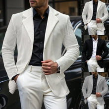 Load image into Gallery viewer, Men  Single Button Blazers Turn Down Collar Jackets Long Sleeve Suit
