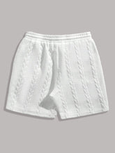 Load image into Gallery viewer, Men's White Drawstring Casual Shorts
