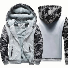 Load image into Gallery viewer, Men's Camouflage Fleece Thicken Hooded Jackets
