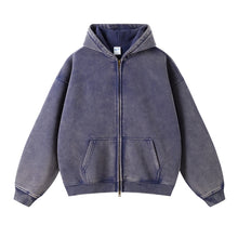 画像をギャラリービューアに読み込む, Men Batik Washed Zipper Hoodied And Sweatpants Set
