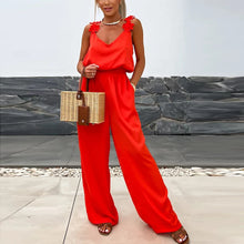 Load image into Gallery viewer, Female Jumpsuit For Women Casual Summer Solid Loose Long Pants Jumpsuit Women Bohemian Rompers Jumpsuit Overalls Female
