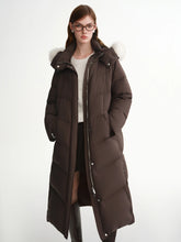Load image into Gallery viewer, DUSHU Puff Down Jacket Long and Short Styles of Goose Down Jacket Women Fox Fur Collar 2025 Winter Outerwear Simple Commuting
