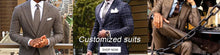 Load image into Gallery viewer, Men Tailor-Made Groom 2-Pcs Coat Pant Suits
