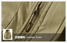 Load image into Gallery viewer, Winter Coat Men Windbreakers Waterproof Jackets Hoodies Male Outerwear Multi-pocket Motorcycle Cargo Coats Parkas Men Clothing
