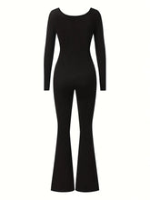 Load image into Gallery viewer, Women's jumpsuit, casual, stylish, sexy, elegant, U-neck, slim fit, versatile for outdoor sports.
